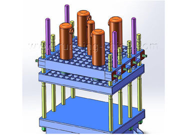 기둥 유형 600 T 압박 기계를 치료하는 고무 판 가황기 기계